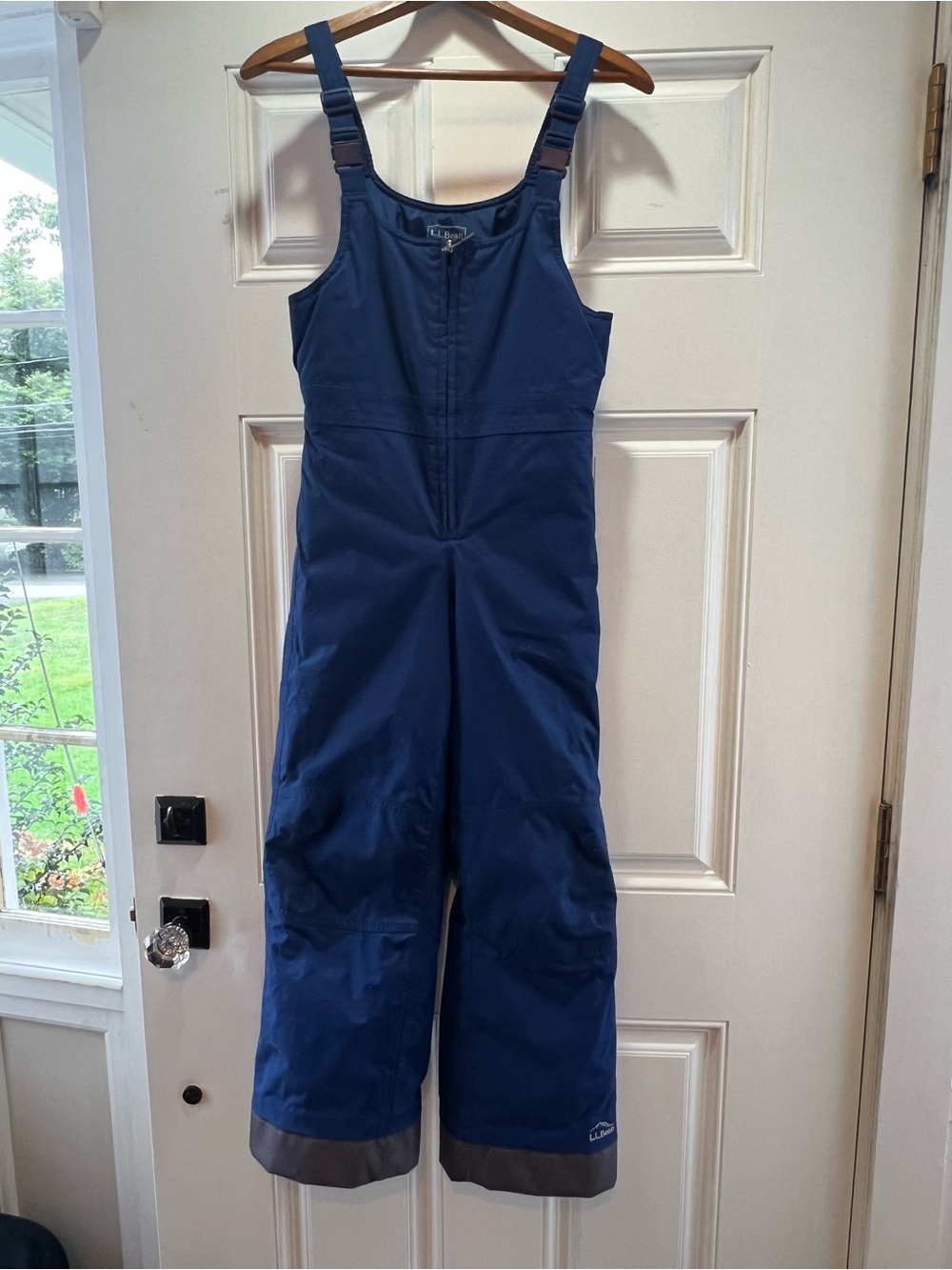 L.L. Bean Kids Navy Blue Insulated Snow Bib Overalls Size 10